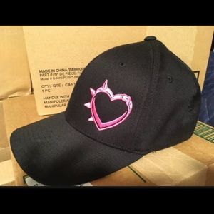 Fresno Bully Rescue Flex fit Black Pink Hat sm/Med